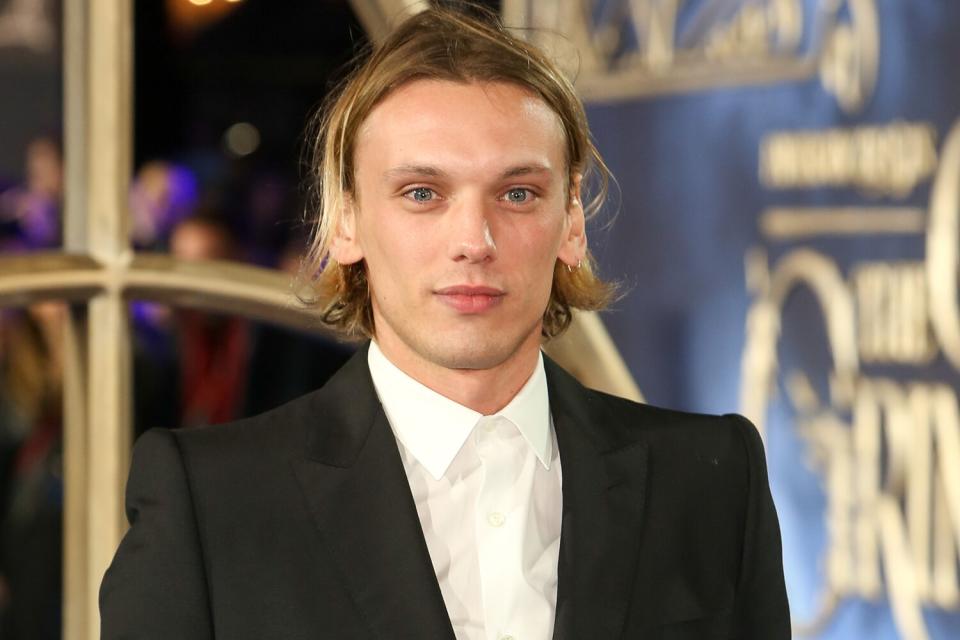 Jamie Campbell Bower attends the UK Premiere of "Fantastic Beasts: The Crimes Of Grindelwald"