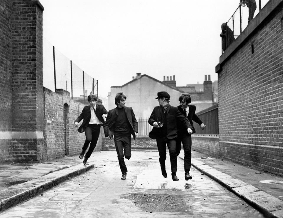 <a href="http://movies.yahoo.com/movie/a-hard-days-night/" data-ylk="slk:A HARD DAY'S NIGHT;elm:context_link;itc:0;sec:content-canvas" class="link ">A HARD DAY'S NIGHT</a> (1964) <br>Directed by: <span>Richard Lester</span> <br>Starring: <span>John Lennon</span>, <span>Paul McCartney</span>, <span>George Harrison</span> and <span>Ringo Starr</span>