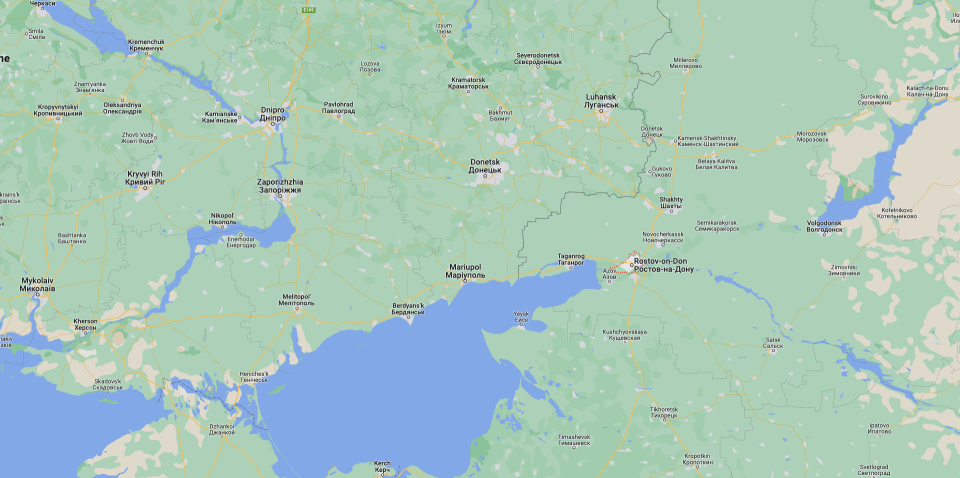 A map showing Rostov-on-Don's location in the region. (Google Maps)