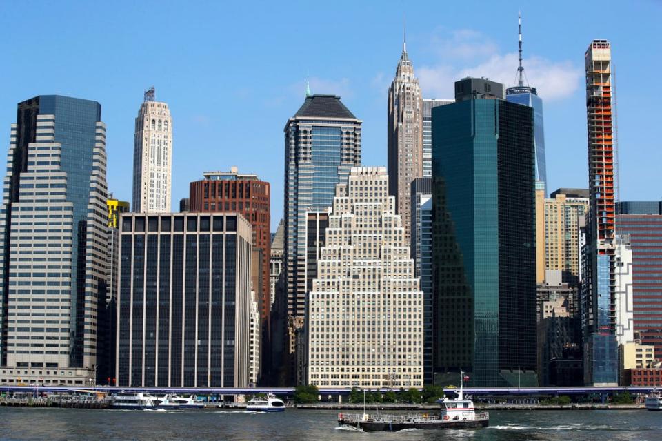 New York’s world-famous Manhattan skyline (PA)