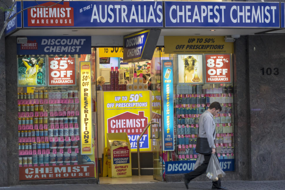 Chemist Warehouse. Image: Getty