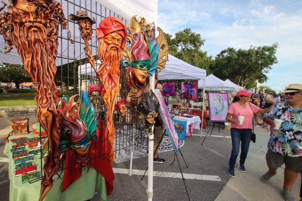 Artists and vendors showcase their work during a previous Gallery Night.