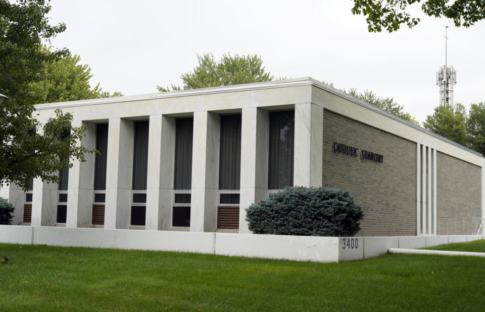 The Aug. 28, 2018 photo shows the Catholic Chancery in Lincoln, Neb. The Diocese of Lincoln, housed in this building, that refused for years to participate in annual sex abuse audits is facing a potential criminal investigation and criticism that it mishandled priests who were accused of sexual assault and morally questionable behavior. (AP Photo/Nati Harnik)