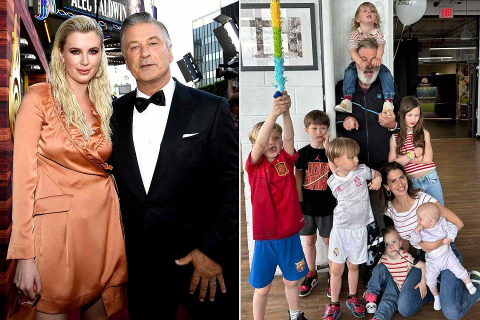 Kevork Djansezian/Getty Images; Alec Baldwin/Instagram Alec Baldwin and kids