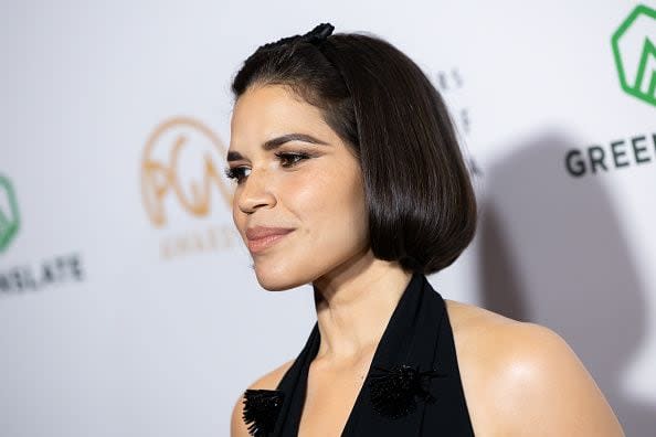 HOLLYWOOD, CALIFORNIA - FEBRUARY 25: America Ferrera attends the 35th Annual Producers Guild Awards at The Ray Dolby Ballroom on February 25, 2024 in Hollywood, California. (Photo by Elyse Jankowski/WireImage)