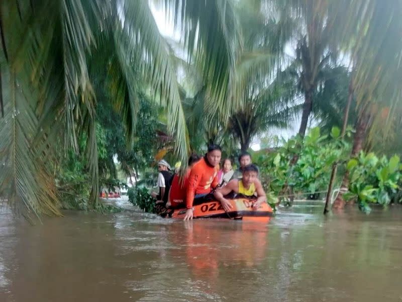 Rescue operations amid tropical storm Paeng in Sultan Kudarat province, Philippines