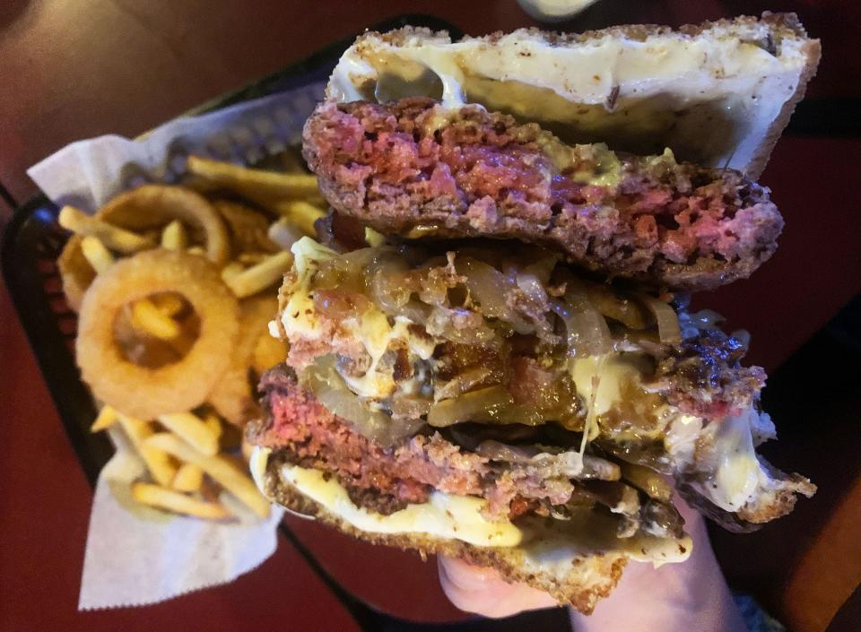 The garlic patty melt at Harvey's Wineburger is one of the best ground beef creations I've tried in years.