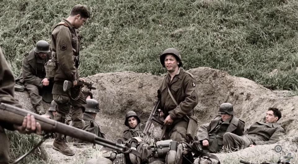 Band of Brothers TV series 2001. Dexter Fletcher ©HBO