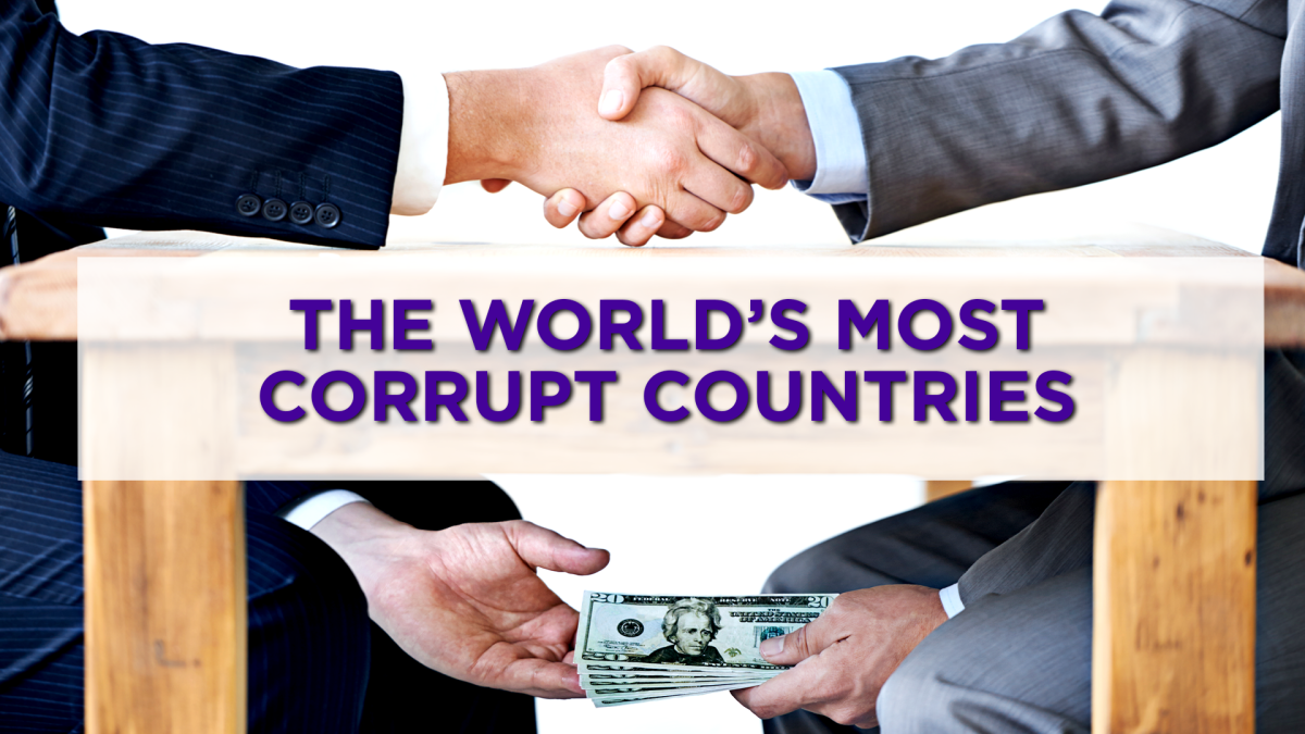 Here are the most corrupt countries in the world