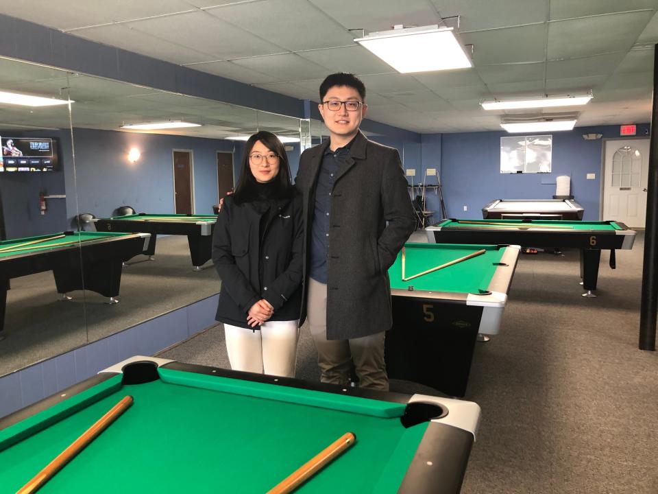 Yuxuan Sun and his wife Zhishan Liu have opened Golden Break Billiards, located at 283 Canisteo St. in the City of Hornell.