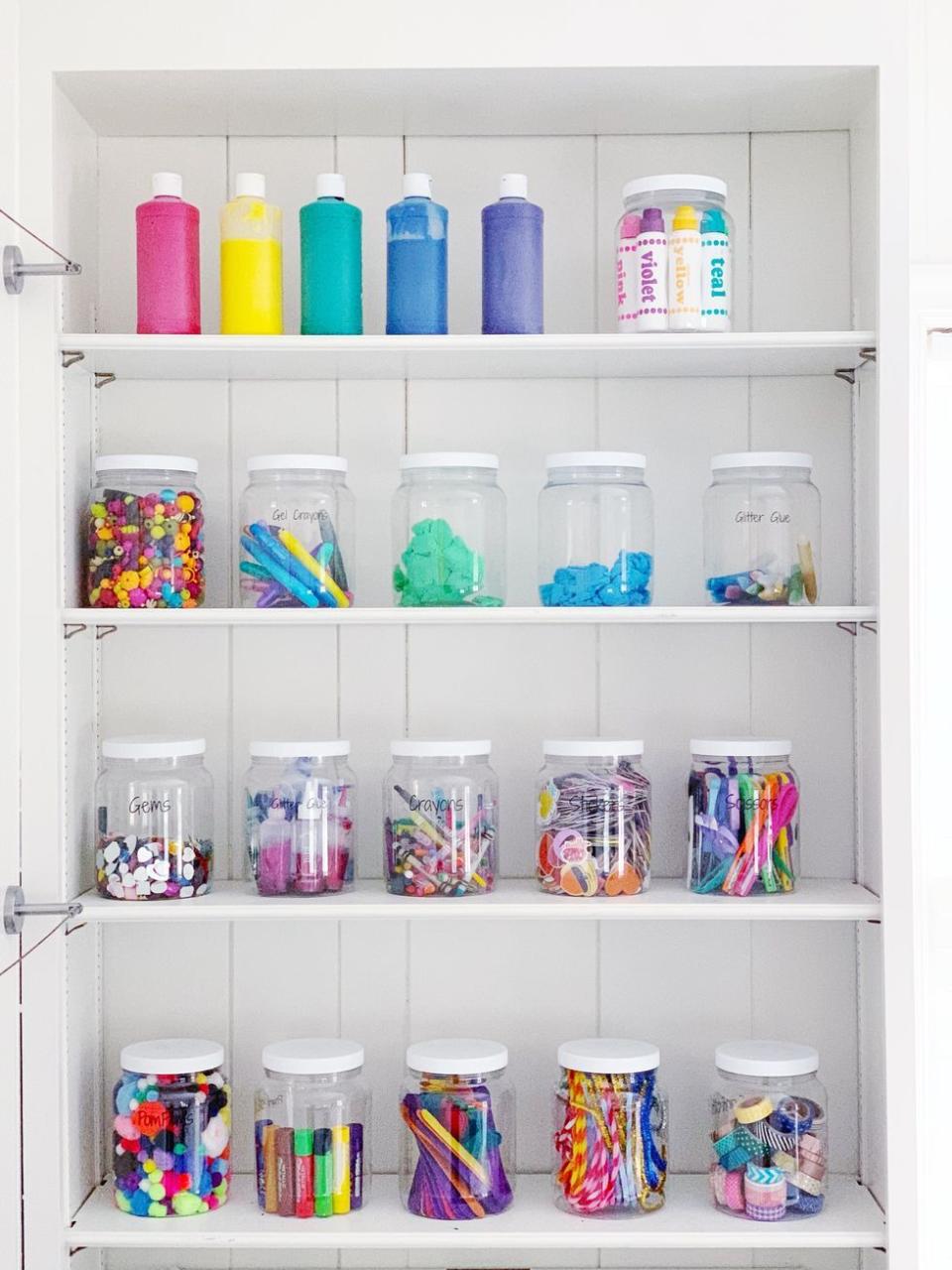 Use Clear Jars for Storage