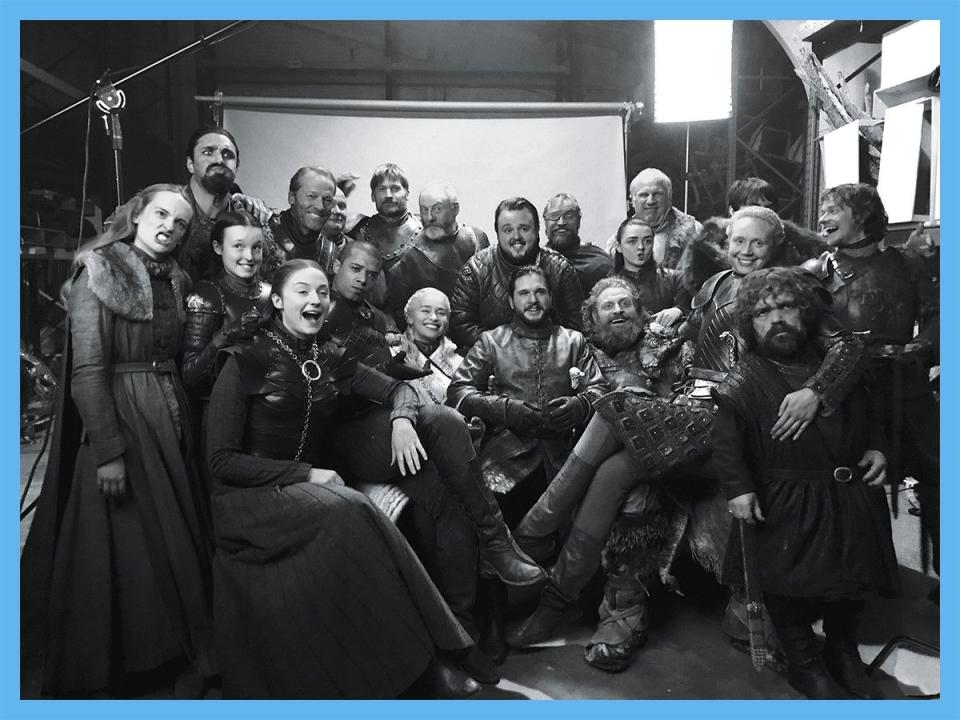 The Surviving 'Game of Thrones' cast (or much of it) in Belfast, 2018