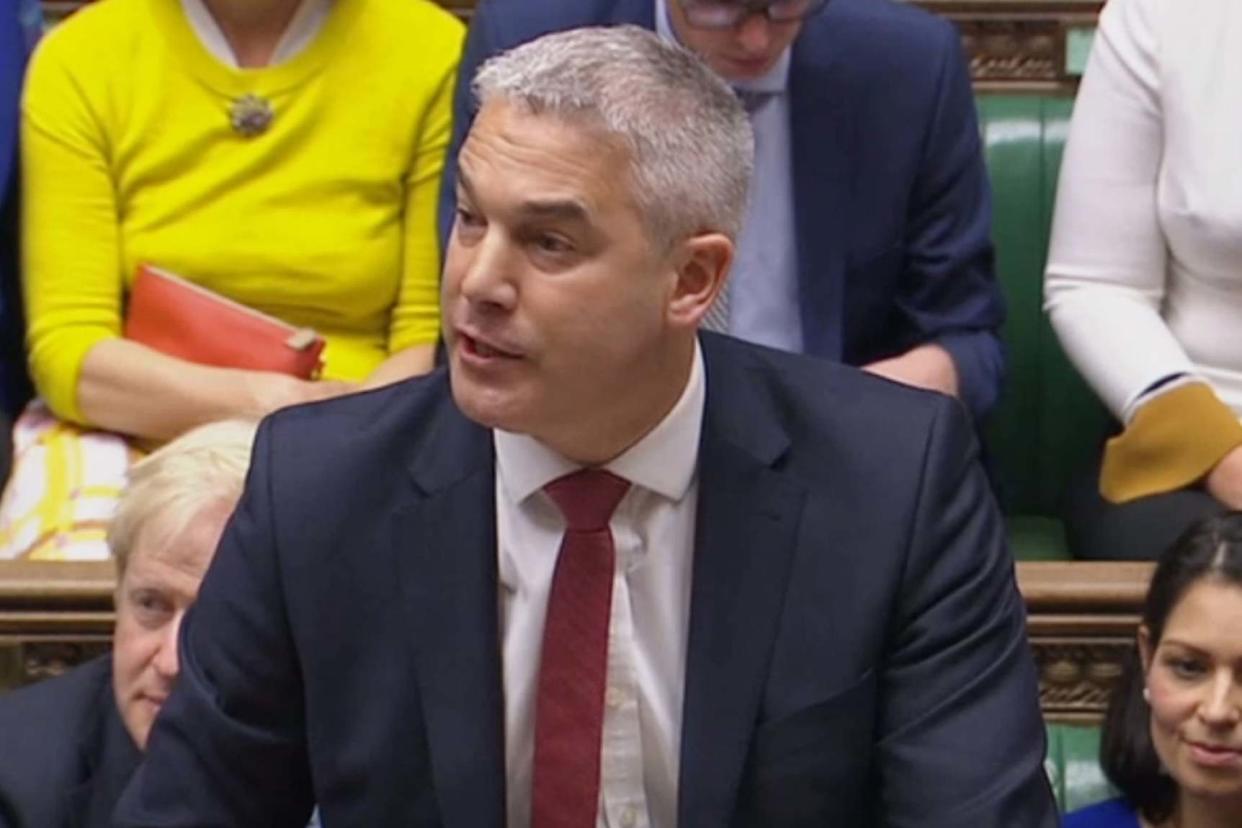 Brexit Secretary Stephen Barclay delivers a statement in the House of Commons: PA