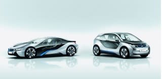 BMW i8 and i3 concept cars