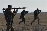 Kämpfer eines ukrainischen Freiwilligen-Bataillons