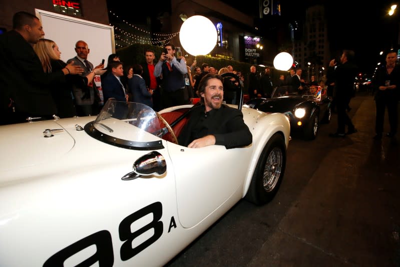 Cast member Bale arrives for a special screening for the movie "Ford v Ferrari" in Los Angeles