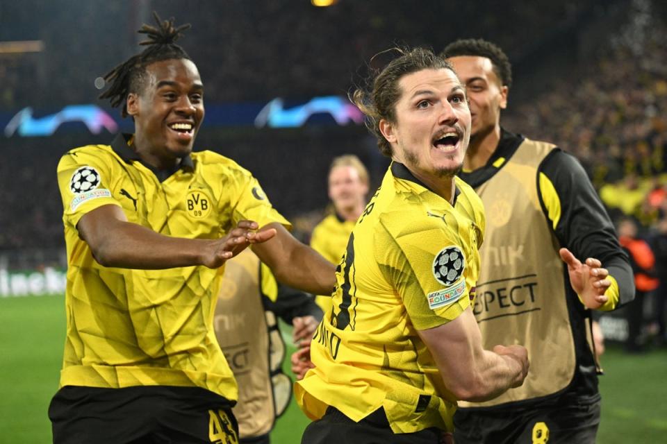 Sabitzer sent Dortmund through (AFP via Getty Images)