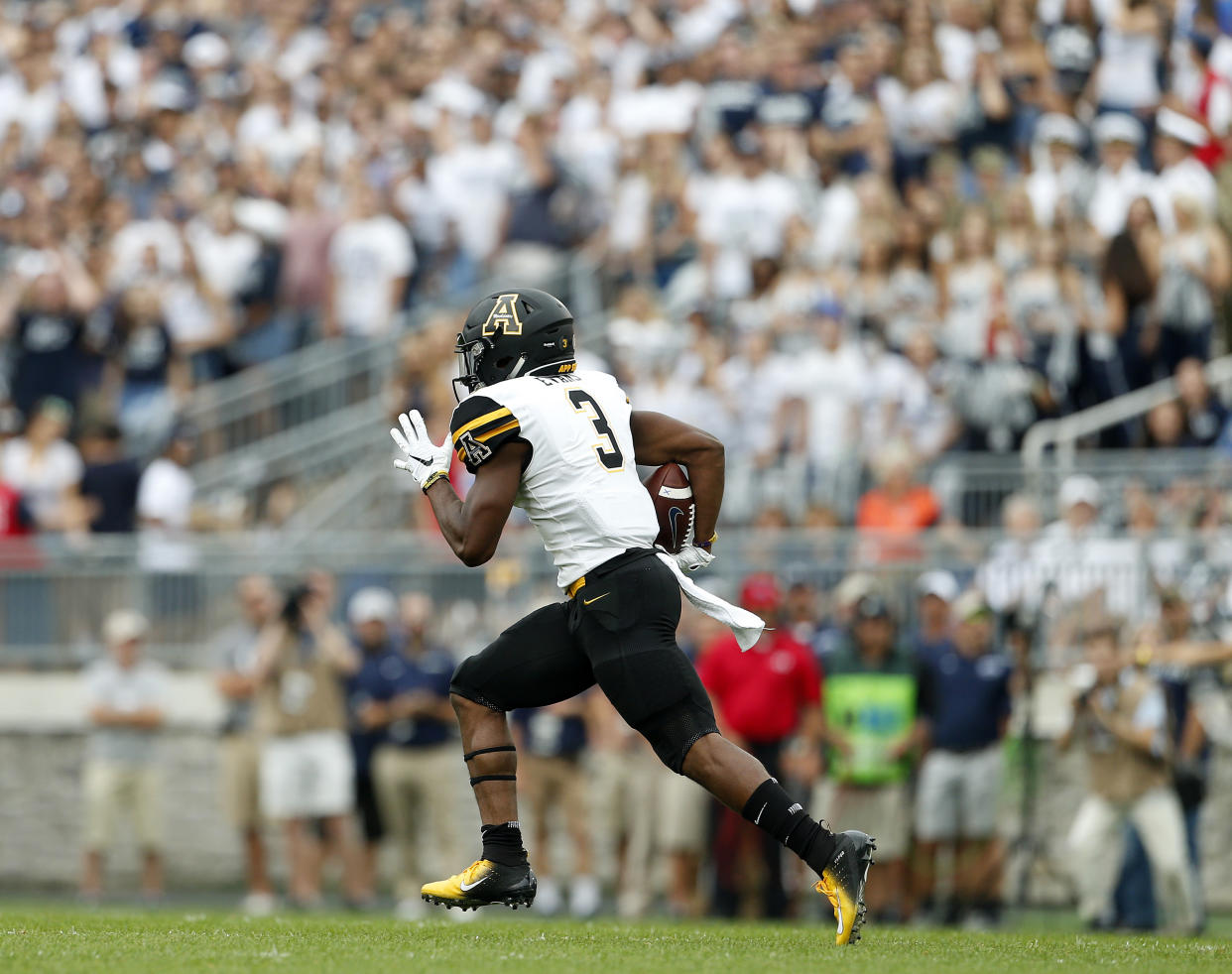 Appalachian State has run away from everyone after losing to Penn State in Week 1. (AP Photo/Chris Knight)