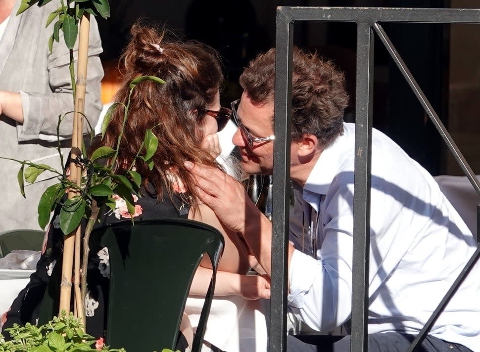 Dominic West and Lily James