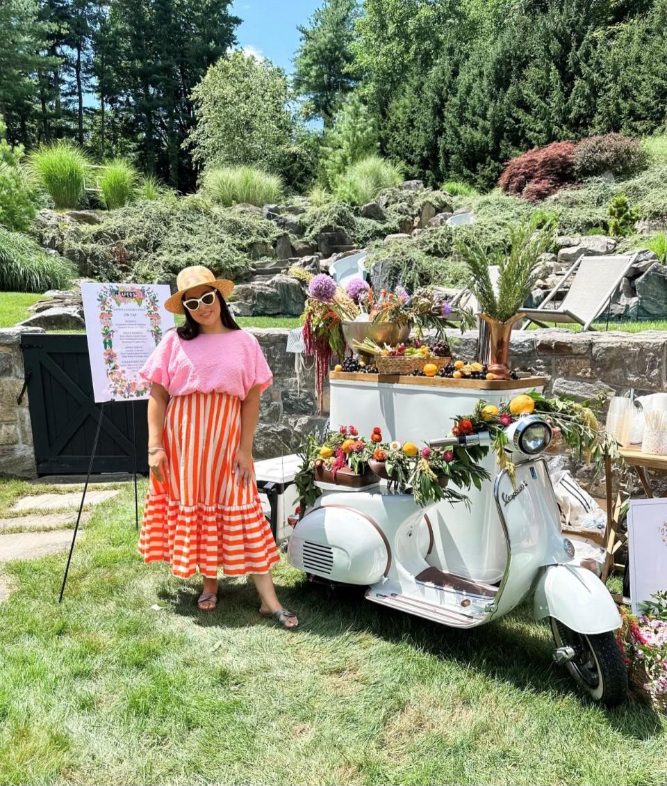 North Salem resident Amanda Polizzi of Apero, a catering company that comes to parties with a vespa and lots of goodies.