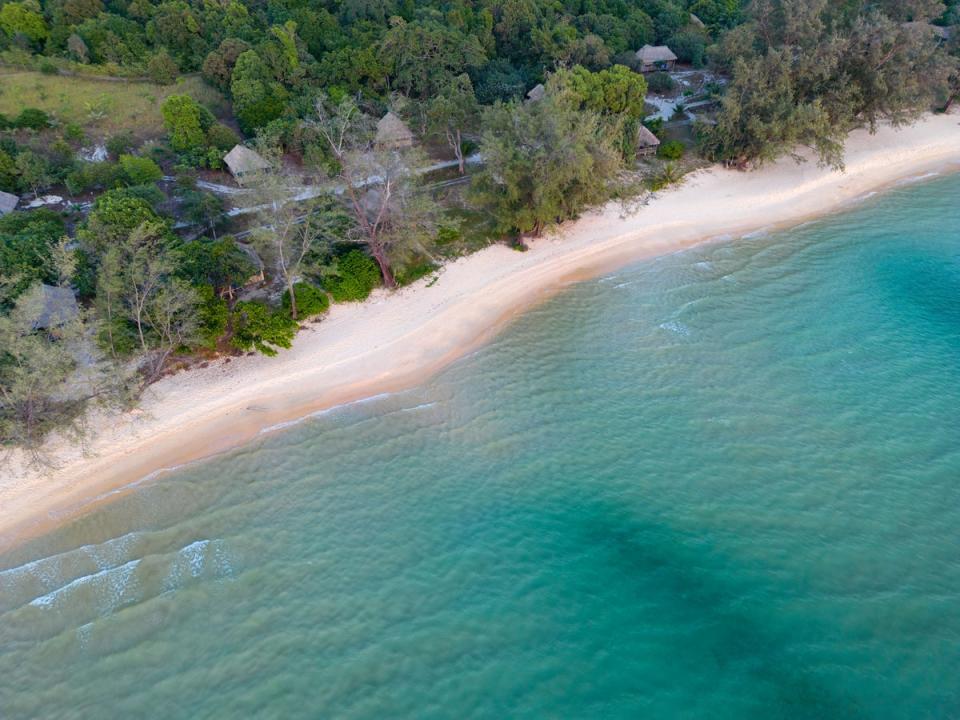 Lazy Beach on Koh Rong Sanloem remained untouched, while other nearby beaches are being developed (Getty Images)