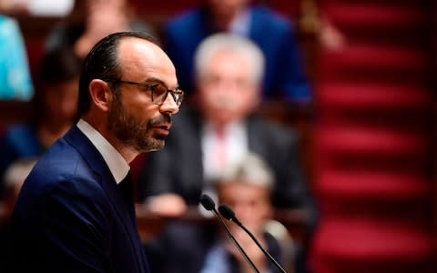 French Prime Minister Edouard Philippe came down on the side of the purists - Credit: MARTIN BUREAU/AFP/Getty Images