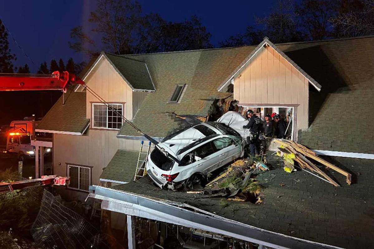 Driver Injured After Crashing Through Second Story of Calif. Home