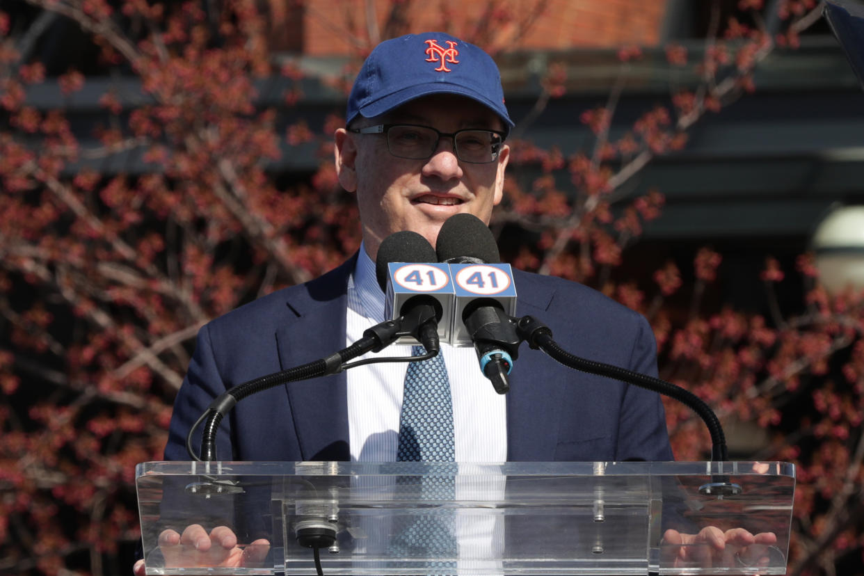 Mets owner Steve Cohen is embracing Bobby Bonilla Day. (Photo by Mary DeCicco/MLB Photos via Getty Images)