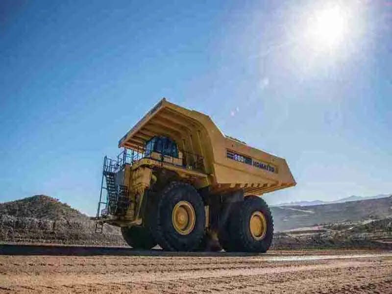 Komatsu's mining truck, made at the multi-national corporation's Peoria manufacturing facility. The truck earned the title of the "Coolest Thing Made in Illinois" through the Illinois Manufacturing Association's Makers Madness contest.