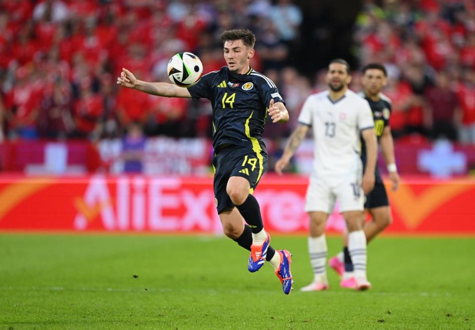 Billy Gilmour had a calming effect in midfield (Getty Images)