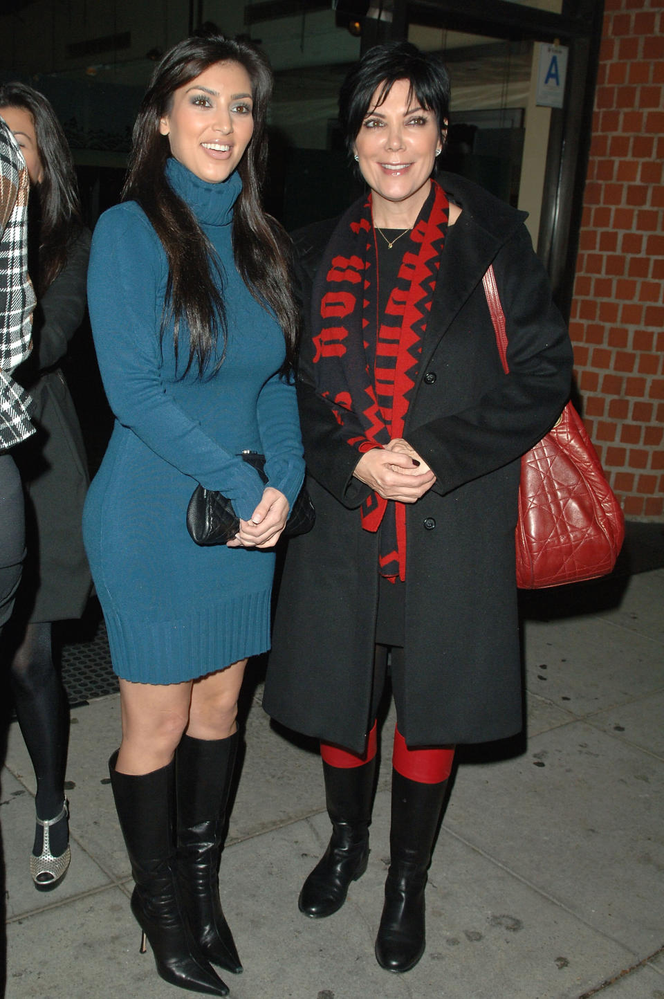 Kim Kardashian and Kris Jenner at Mr. Chow in Beverly Hills on Dec. 2, 2007.