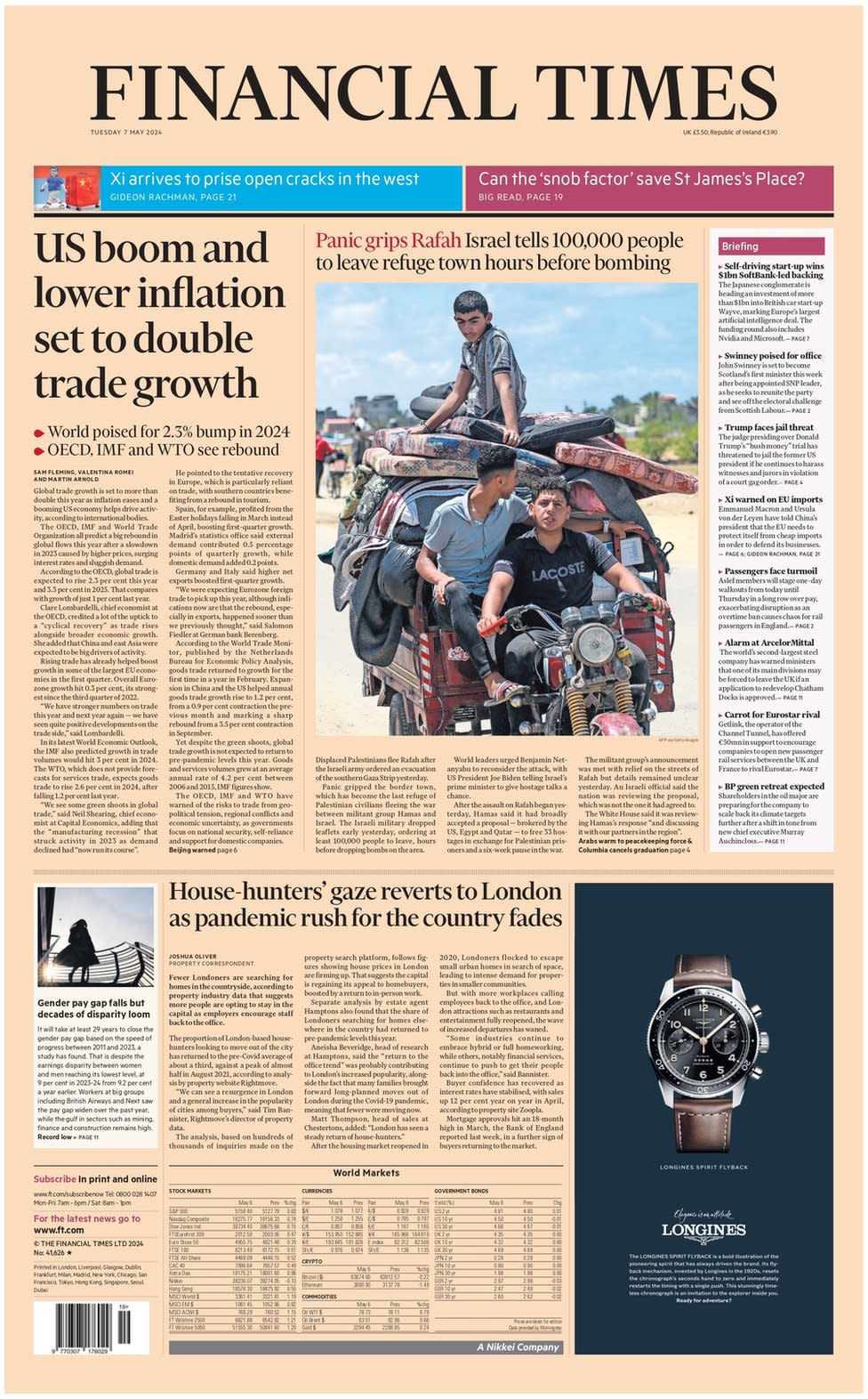 The FT front page