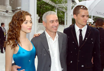 Emmy Rossum , director Roland Emmerich and Austin Nichols at the New York premiere of Twentieth Century Fox's The Day After Tomorrow