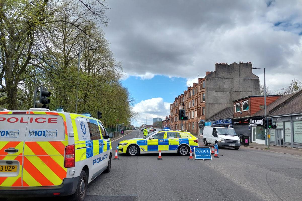 Busy road closed in Glasgow's Southside after woman hit by car <i>(Image: Newsquest)</i>