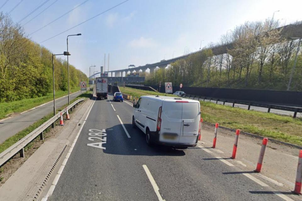 The offence took place on the A282 Dartford Tunnel Approach Road i(Image: Google Maps)/i