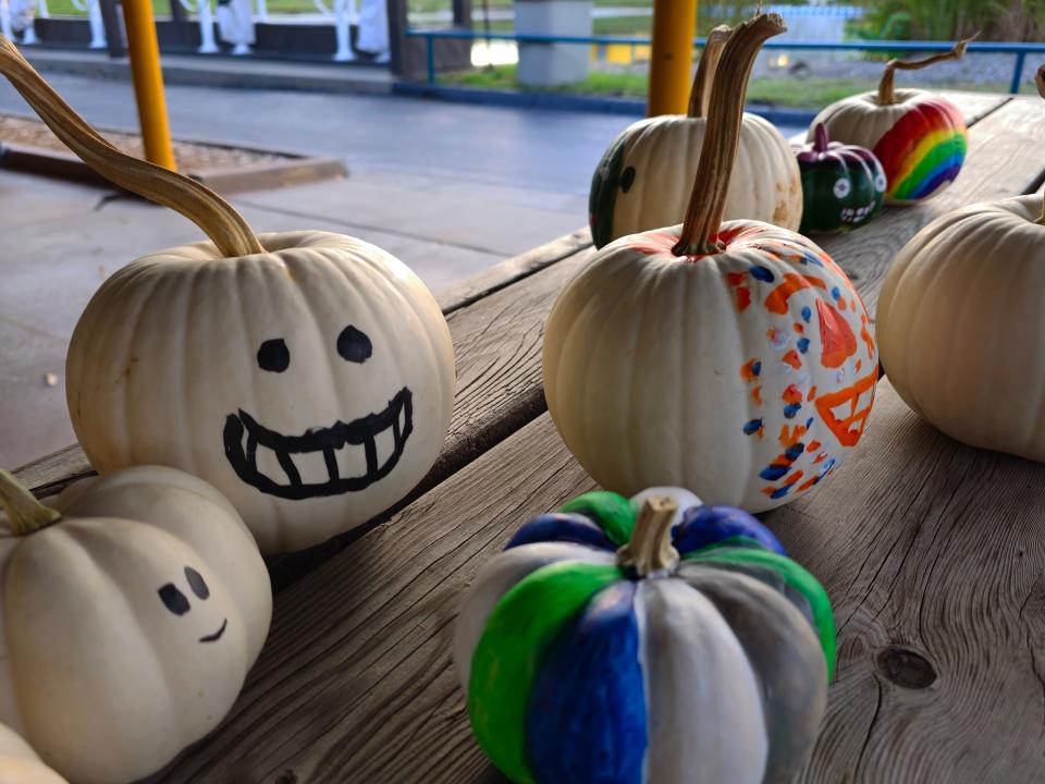 Kids can decorate gourds at Phantom Fall Fest, which kicks off with four haunted houses, four scare zones with zombies and creepy creatures, and more at Adventureland Park.