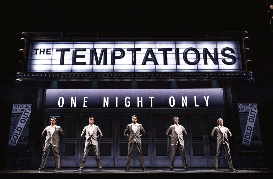 "Ain't Too Proud - The Life and Times of The Temptations" will be on stage at the Kravis Center in April 2023. The National Touring Company features Harrell Holmes Jr., Elijah Ahmad Lewis, Jalen Harris, Marcus Paul James, and James T. Lane.