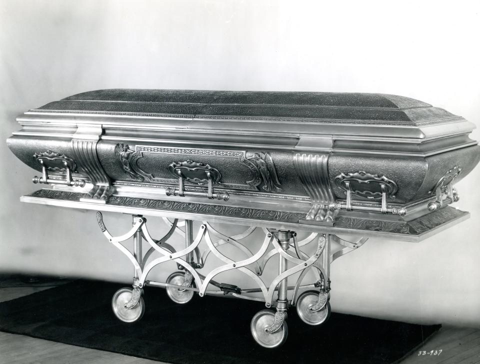 Manitowoc aluminum pioneer Conrad Werra was a true foundryman until his death in 1939. He had made himself a decorative cast-aluminum casket and was said to have found solace in the fact that he would one day be buried in it.