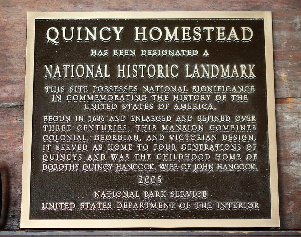 The Dorothy Quincy Homestead is a National Historic Landmark. Thursday, April 21, 2022.