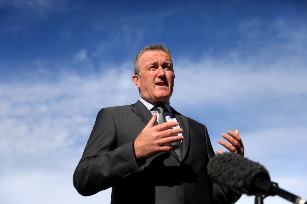 Minister of Finance Conor Murphy speaks to the media during a visit to the Balmoral show, Lisburn. The Balmoral show is Northern Ireland’s largest agriculture and food event and runs from 22-25 September. Picture date: Wednesday September 22, 2021. (PA Media)