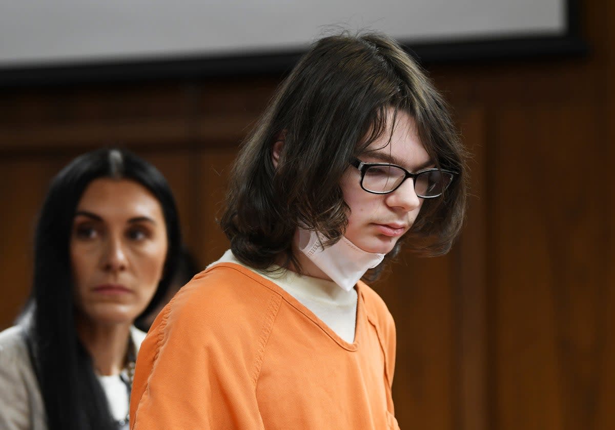 Michigan school shooter’s dark journal entries were read in court on Thursday  (ASSOCIATED PRESS)