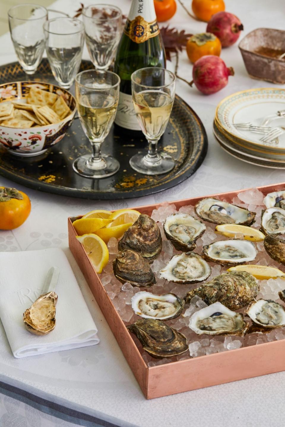 Oysters and Champagne