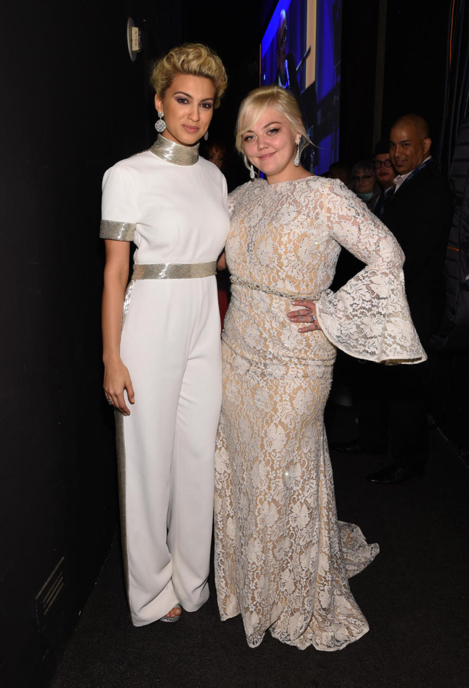 Tori Kelly and Elle King at Clive Davis’s Pre-Grammy party. 