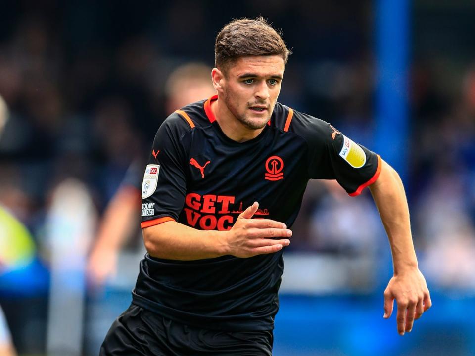 Blackpool's Jake Daniels during the Sky Bet Championship match between Peterborough United and Blackpool at London Road Stadium