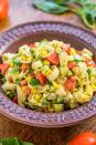 <p>It doesn't get more fresh than garden fresh.</p><p>Get the recipe from <a rel="nofollow noopener" href="http://www.averiecooks.com/2015/08/garden-fresh-tortellini-pasta-salad.html" target="_blank" data-ylk="slk:Averie Cooks;elm:context_link;itc:0;sec:content-canvas" class="link ">Averie Cooks</a>.</p>