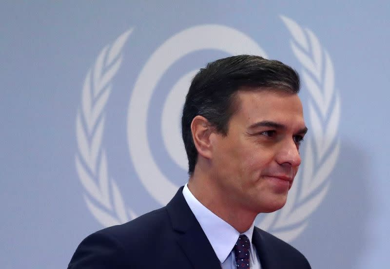 El presidente en funciones de España, Pedro Sánchez, llega para asistir a la Conferencia de las Naciones Unidas sobre el Cambio Climático (COP25) en Madrid