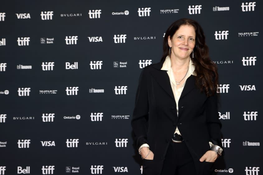 Laura Poitras attends the premiere of 