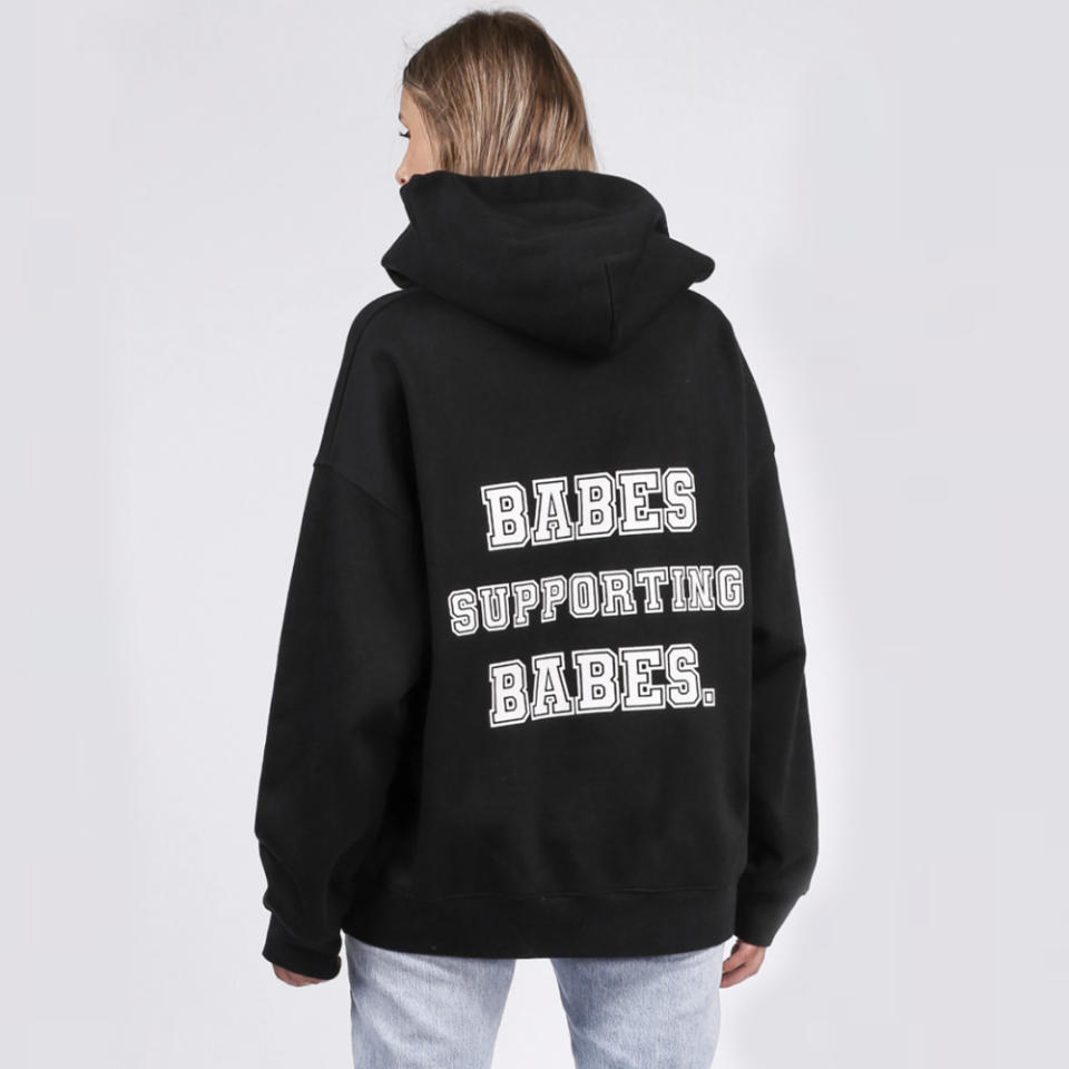 Brunette The Label The "Babes Supporting Babes" Big Sister Hoodie