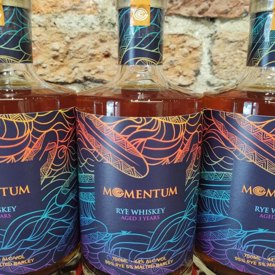 Momentum Rye Whiskey is a new offering from the distillery in the Cotton Exchange in downtown Wilmington.
