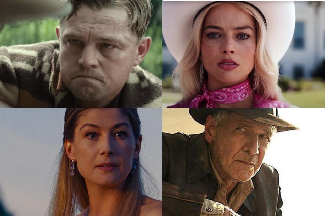Margot Robbie, Harrison Ford, Rosamund Pike and Leonardo DiCaprio lead our snubs and surprises of this year’s Oscar nods (Warner Bros/Amazon/Disney)
